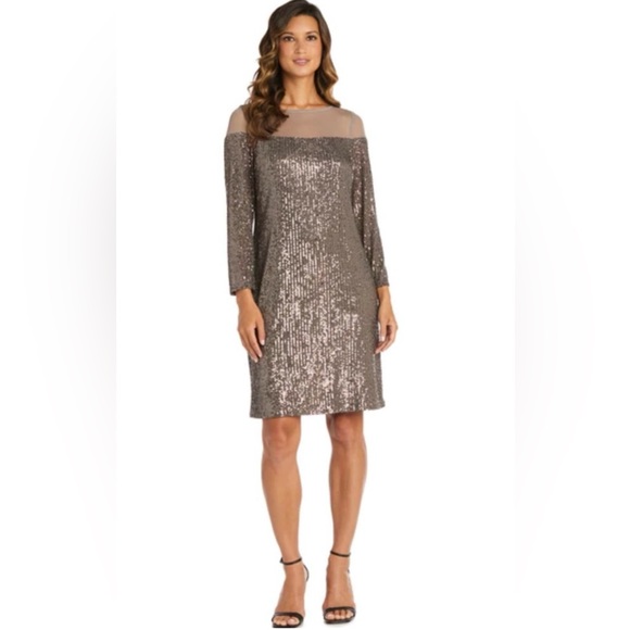 R&M Richards Sequin Dress - Picture 1 of 10